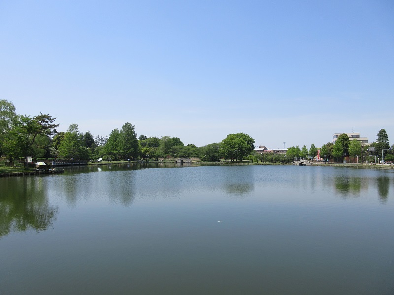 水城公園の大きな池