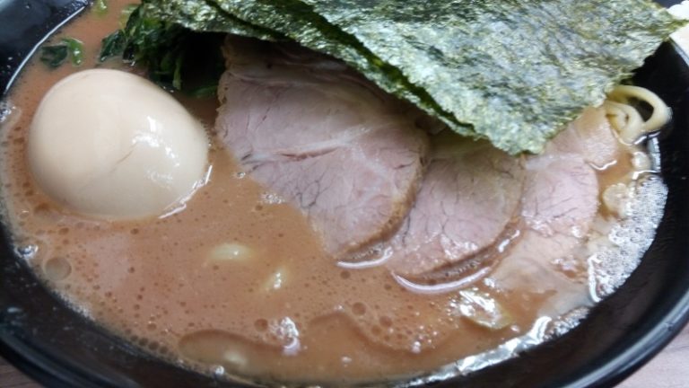 川越ラーメンをアップで撮影