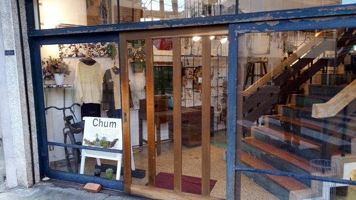熊谷chum（アメカジの古着屋さん）の入口