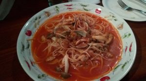 PREGOで出てきた具だくさんトマト