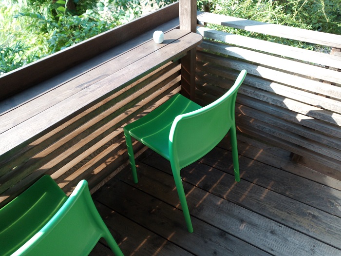 ACカフェ、外のテラス2